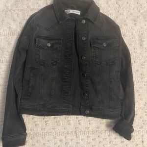 Zara Charcoal Denim Jacket